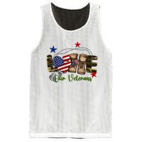 Love Our Veterans Day Proud Military American Flag Mesh Reversible Basketball Jersey Tank