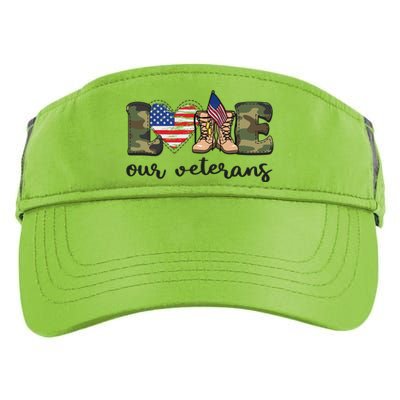 Love Our Veterans Support Our Veterans Adult Drive Performance Visor