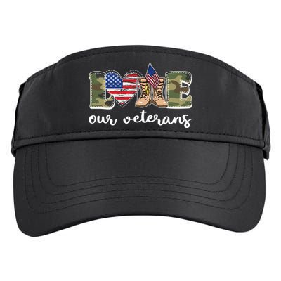 Love Our Veterans Support Our Veterans Adult Drive Performance Visor