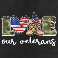 Love Our Veterans Support Our Veterans Beanie
