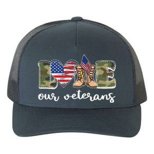 Love Our Veterans Support Our Veterans Yupoong Adult 5-Panel Trucker Hat