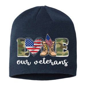 Love Our Veterans Support Our Veterans Sustainable Beanie