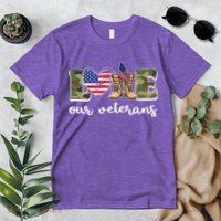 Love Our Veterans Support Our Veterans Premium T-Shirt
