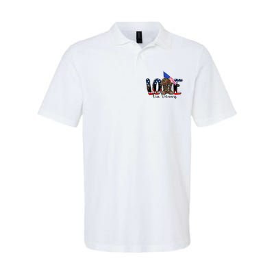 Love Our Veterans Day Proud Military American Flag Softstyle Adult Sport Polo