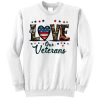 Love Our Veterans Day Proud Military Sweatshirt