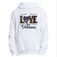 Love Our Veterans Day Proud Military Urban Pullover Hoodie