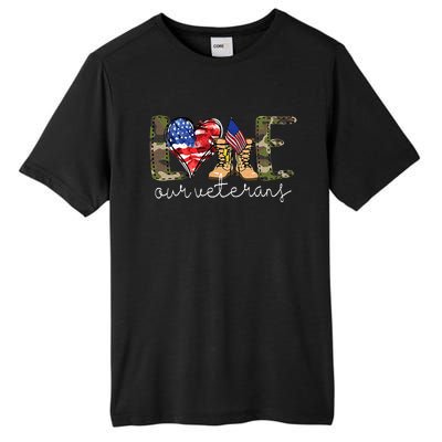 Love Our Veterans Us Military S Veterans Day Tall Fusion ChromaSoft Performance T-Shirt