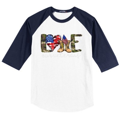 Love Our Veterans Us Military S Veterans Day Baseball Sleeve Shirt