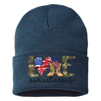 Love Our Veterans Sustainable Knit Beanie