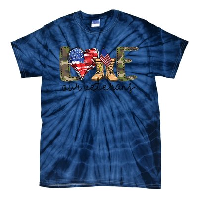 Love Our Veterans Tie-Dye T-Shirt