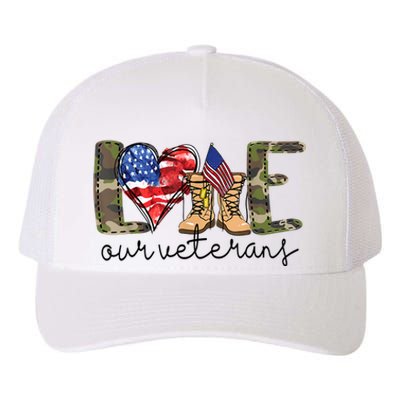 Love Our Veterans Yupoong Adult 5-Panel Trucker Hat