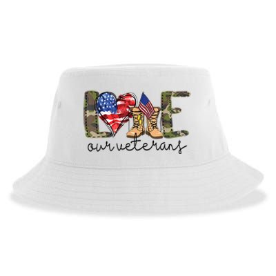 Love Our Veterans Sustainable Bucket Hat