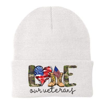 Love Our Veterans Knit Cap Winter Beanie