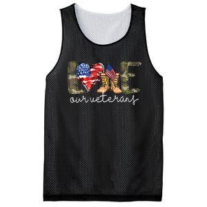 Love Our Veterans Us Military Gifts Veterans Day Mesh Reversible Basketball Jersey Tank