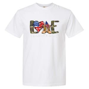 Love Our Veterans Us Military Gifts Veterans Day Garment-Dyed Heavyweight T-Shirt