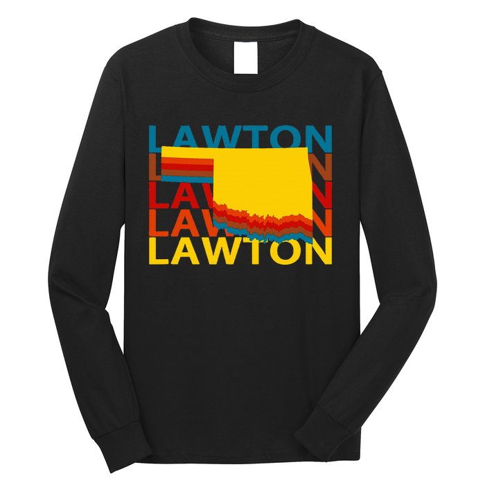 Lawton Oklahoma Vintage Repeat Ok Souvenirs Long Sleeve Shirt