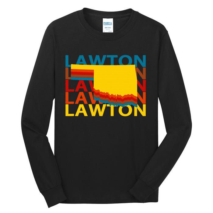 Lawton Oklahoma Vintage Repeat Ok Souvenirs Tall Long Sleeve T-Shirt