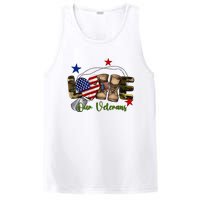 Love Our Veterans Day Proud Military American Flag PosiCharge Competitor Tank