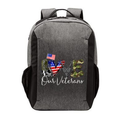 Love Our Veterans US Military Gifts Veterans Days Wo Vector Backpack