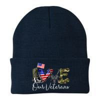 Love Our Veterans US Military Gifts Veterans Days Wo Knit Cap Winter Beanie