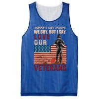 Love Our Veterans Retired Soldier U S Flag Gift Mesh Reversible Basketball Jersey Tank