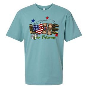 Love Our Veterans Day Proud Military American Sueded Cloud Jersey T-Shirt