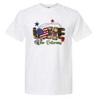 Love Our Veterans Day Proud Military American Garment-Dyed Heavyweight T-Shirt