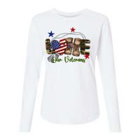 Love Our Veterans Day Proud Military American Womens Cotton Relaxed Long Sleeve T-Shirt