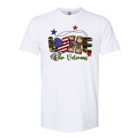 Love Our Veterans Day Proud Military American Softstyle CVC T-Shirt