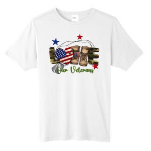 Love Our Veterans Day Proud Military American Tall Fusion ChromaSoft Performance T-Shirt