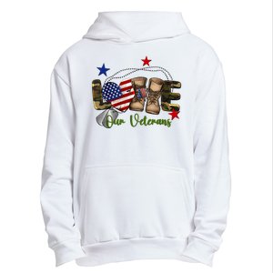 Love Our Veterans Day Proud Military American Urban Pullover Hoodie