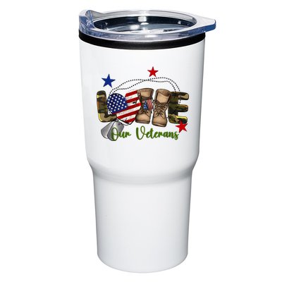 Love Our Veterans Day Proud Military American Tumbler