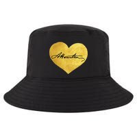 Love A. Hamilton Golden Signature Heart Cool Comfort Performance Bucket Hat