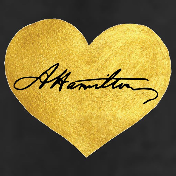 Love A. Hamilton Golden Signature Heart Cool Comfort Performance Bucket Hat