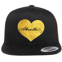 Love A. Hamilton Golden Signature Heart Flatbill Hat