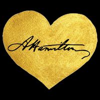 Love A. Hamilton Golden Signature Heart Flatbill Hat
