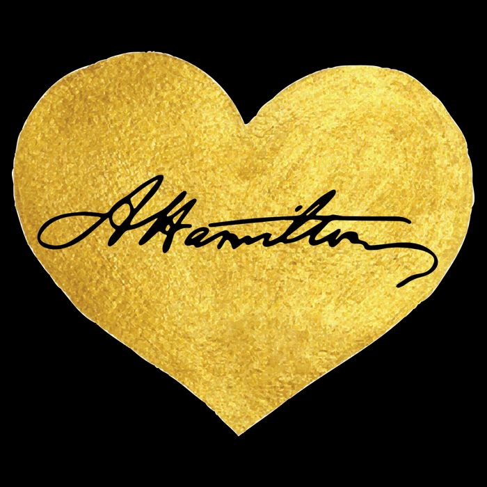Love A. Hamilton Golden Signature Heart Flatbill Hat