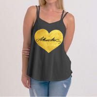 Love A. Hamilton Golden Signature Heart Women's Strappy Tank