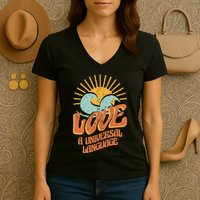 Love A Universal Language Women's V-Neck T-Shirt