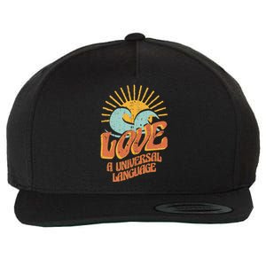 Love A Universal Language Wool Snapback Cap