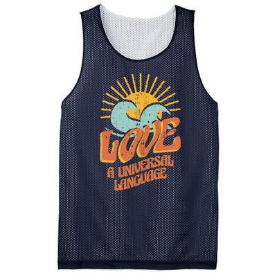 Love A Universal Language Mesh Reversible Basketball Jersey Tank