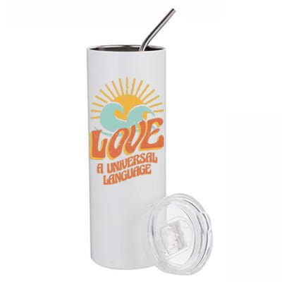 Love A Universal Language Stainless Steel Tumbler