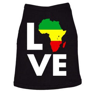 LOVE Africa Map Black History Month Doggie Tank