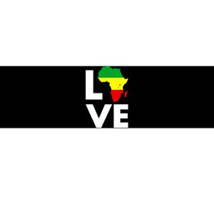 LOVE Africa Map Black History Month Bumper Sticker