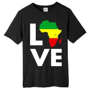 LOVE Africa Map Black History Month Tall Fusion ChromaSoft Performance T-Shirt