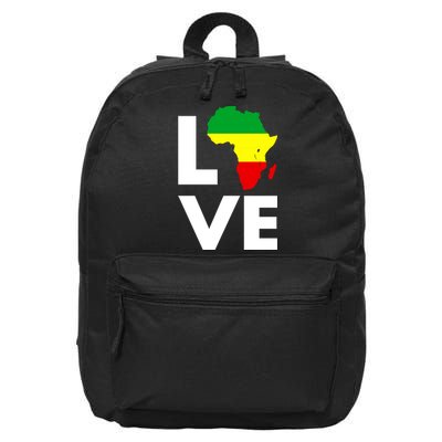 LOVE Africa Map Black History Month 16 in Basic Backpack