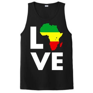 LOVE Africa Map Black History Month PosiCharge Competitor Tank