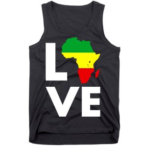 LOVE Africa Map Black History Month Tank Top