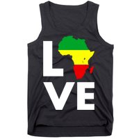 LOVE Africa Map Black History Month Tank Top