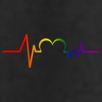 Love All Gay Pride Heart Pulse Trucker Hat